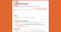 Desktop Screenshot of anagramador.com